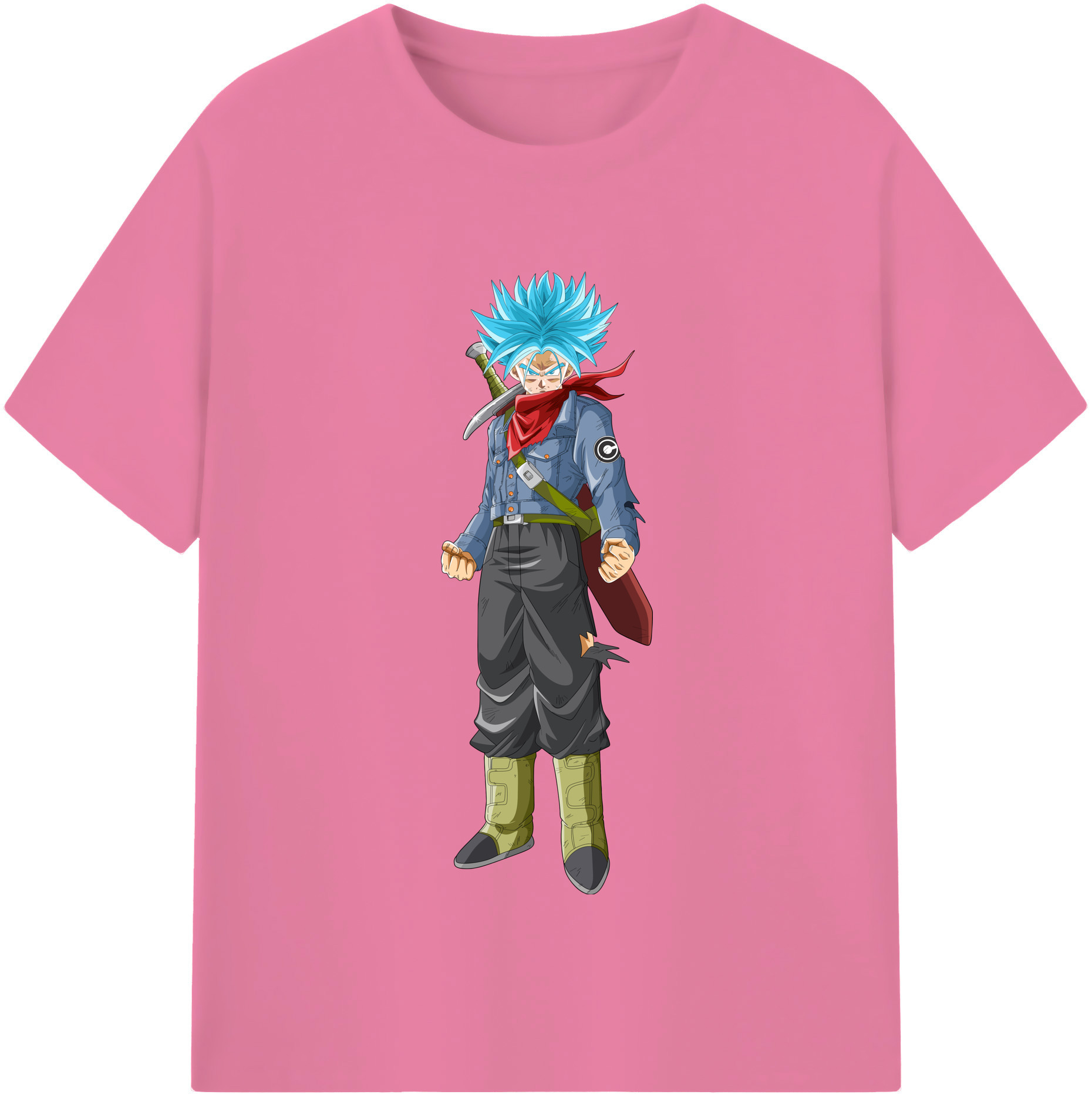 （画像用） ドラゴンボール トランクス（Torankusu）DRAGON BALL Trunks 綿100％半袖Tシャツ（フロントプリント）